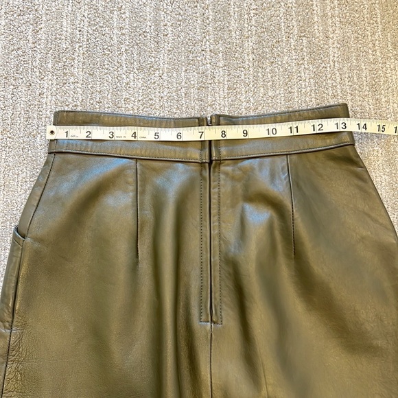Vintage Lamb Leather Evan Davies Pencil Skirt - Picture 10 of 12